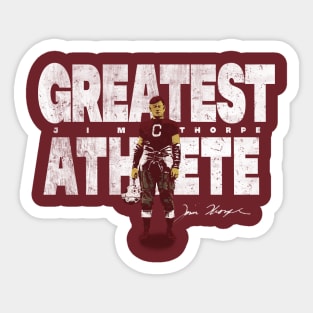 Jim Thorpe The Greatest Athlete Sticker